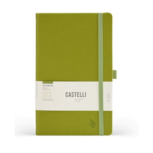 Milano Notebook Mid Ruled Appeelgranny 13 X 21 Cm