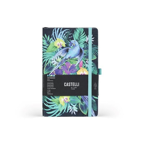 Milano Notebook Mid Ruled Eden Jungle 13 X 21 Cm
