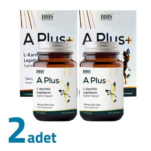 A PLUS+ L-Carnitine Lepidium İçeren Kapsülü 30 Kapsül X 2 Kutu