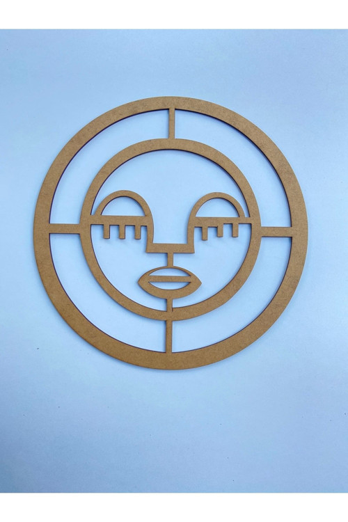 Ahşap Maske Bağlantılı Kasnak 30X30 Ham