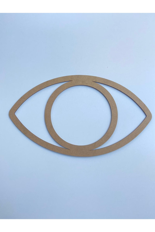 Ahşap Göz Kasnak 35X20 Iç Çap 16Cm Beyaz