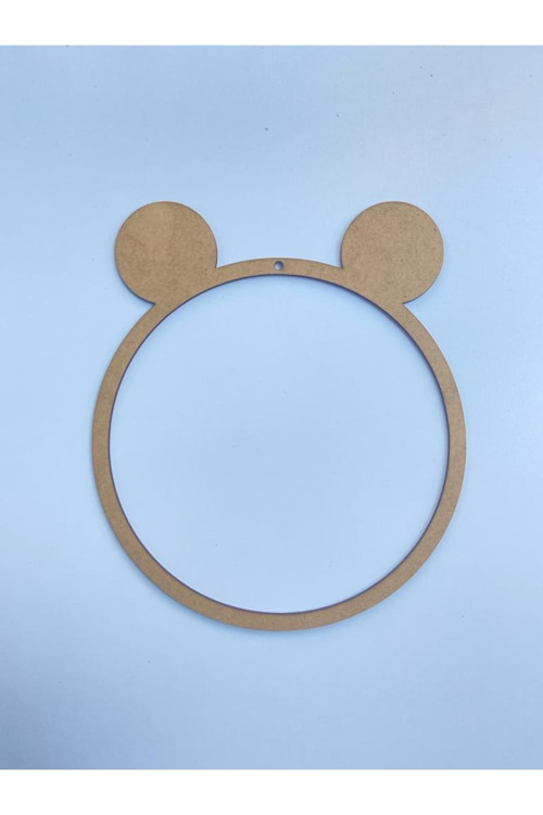 Ayıcık Ahşap Kasnak 22X26 Iç Çap 21Cm Ham