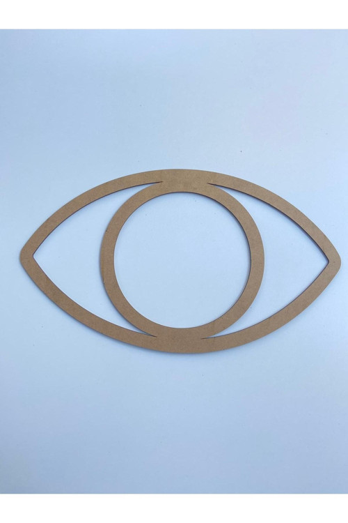 Ahşap Göz Kasnak 35X20 Iç Çap 16Cm Beyaz