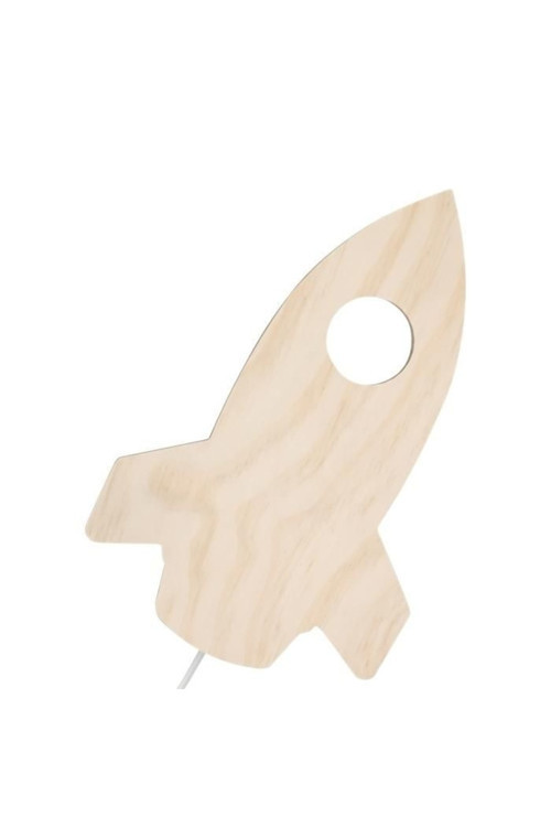 Roket Bebek Odası Çocuk Odası Dekoratif Led Aydınlatma 30 Cm