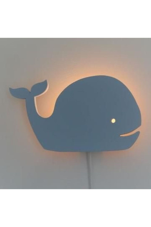 Balina Gece Lambası Çocuk Odası Bebek Odası Dekoratif Aydınlatma 30 Cm