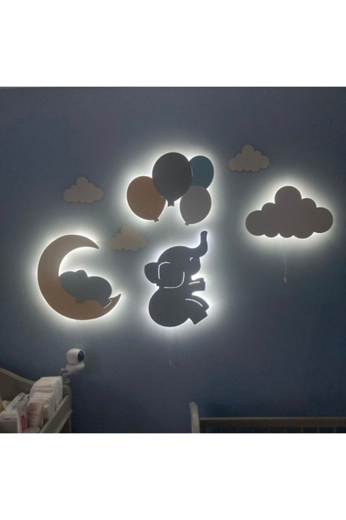 Bebek Odası Çocuk Odası Gece Lambası Seti