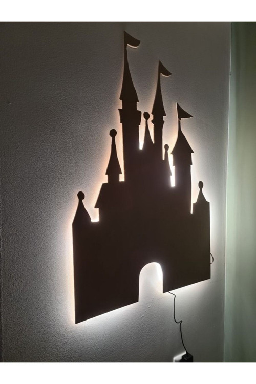 Bebek Odası Çocuk Odası Dekoru Ledli Şato