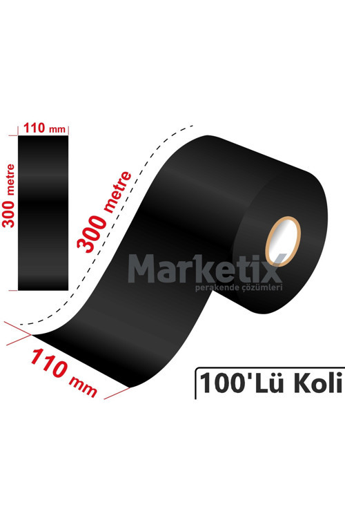 110X300 Metre Wax Ribon (100'Lü Paket)