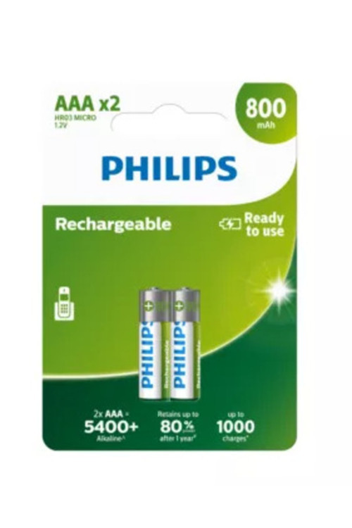 2Li Şarj Edilebilir Aaa Ince Pil 800Mah