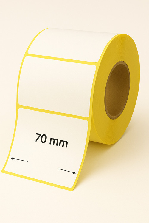 70X70 Termal Etiket | Rulo Barkod Etiketi | 500 Sarım | 1 Rulo