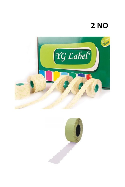 42 Rulo (1 Kutu ) 2 No Beyaz Meto Etiketi 42X1500 Lük