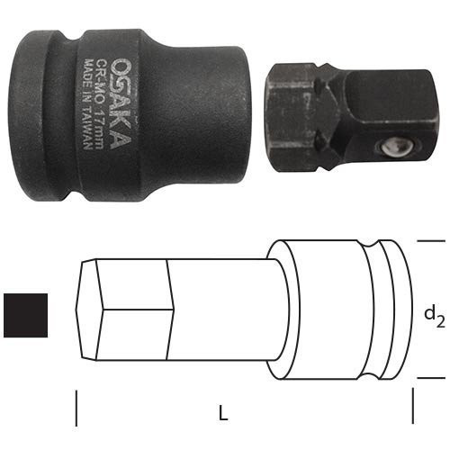 LN34-12AG LOKMA DEĞİŞKEN UÇLU ADAPTÖR 1/2" 3/4"-1/2"