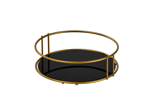 Gold Banyo Organizer Kozmetik Takı Parfüm Havlu Düzenleyici Sunum Tepsisi Pleksili -Metal Paslanmaz