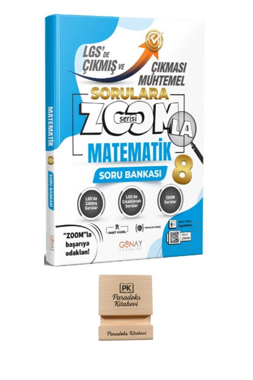 Günay LGS 8. Sınıf Çıkmış ve Çıkması Muhtemel Sorular Matematik + Telefon Standı