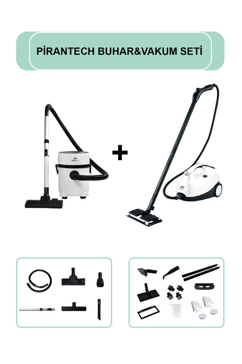 CB-107C Çok Fonksiyonlu Buharlı Temizlik Makinası / ES-07 Panda Islak & Kuru Elektrikli Süpürge