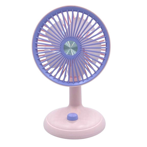 Mini Masa Fanı Taşınabilir Serinletici Şarjlı Pembe Vantilatör 3 Kademeli Hız Ayarı YM88160