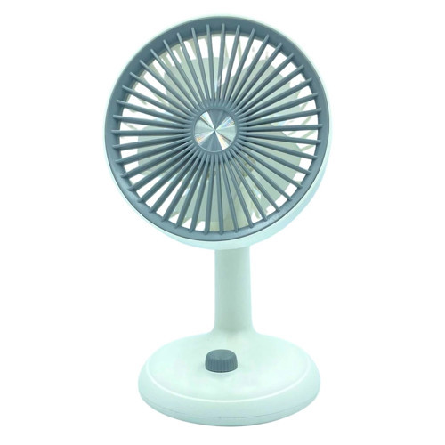 Mini Masa Fanı Taşınabilir Serinletici Şarjlı Beyaz Vantilatör 3 Kademeli Hız Ayarı YM88160