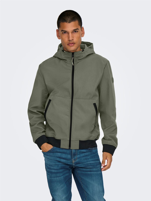 ONSBOWIE SOFTSHELL BOMBER NOOS Erkek Gri Mont - 22029276
