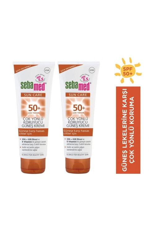 Sun Spf 50 Çok Yönlü Koruyucu Güneş Kremi 75 Ml X 2 Adet