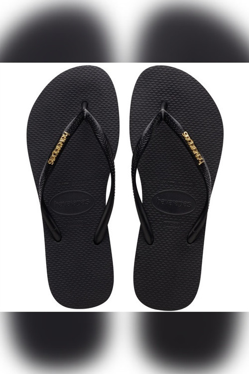 SLIM LOGO METALLIC Kadın Siyah Terlik - 4119875