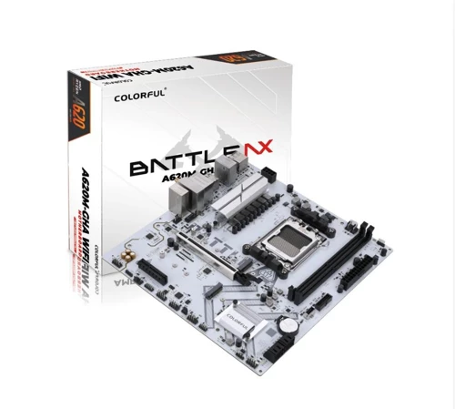 BATTLE-AX A620M-GHA WIFI V14 Beyaz DDR5 7600Mhz mATX AM5 Gaming (Oyuncu) Anakart