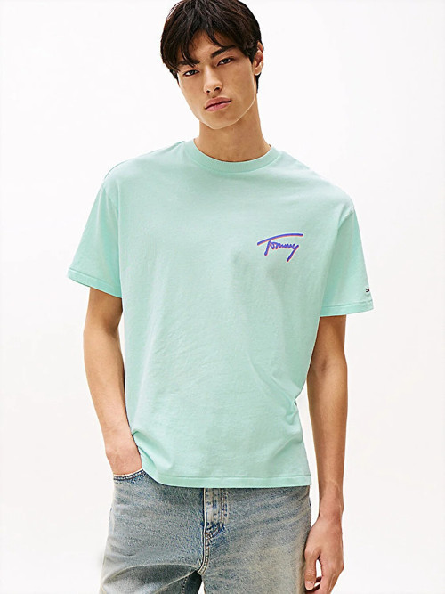 TJM RLX FADED GRAPHIC TEE EXT Erkek Yeşil T-Shirt - DM0DM20768