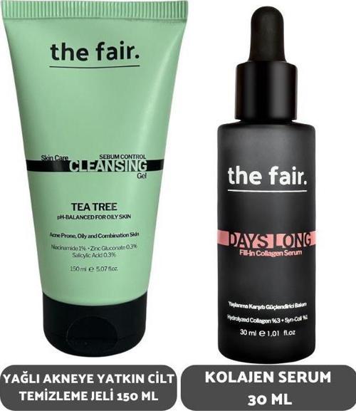 Akneye Yatkın Cilt Temizleme Jeli 150 ml ve Kolajen Serum 30 ml