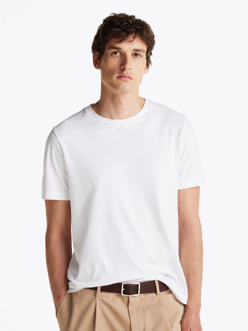 LIGHT INTERLOCK TEE Erkek Beyaz T-Shirt - MW0MW37508