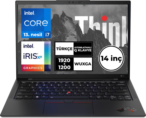 ThinkPad X1 Carbon i7-1355U 32 GB 4 TB SSD 14" WUXGA Touch Windows 11 Pro LTE 21HNSB5KD8 BT3
