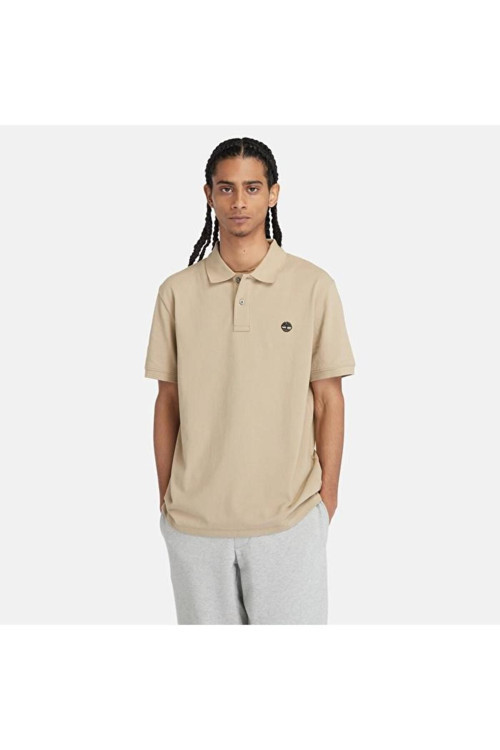 MILLERS RIVER Pique Short Sleeve Polo Erkek Sarı T-Shirt - TB0A26N4