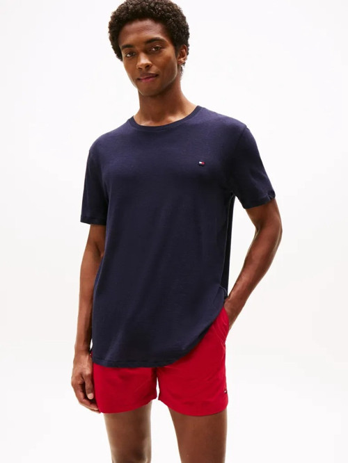 CREW NECK SLUB TEE Erkek Mavi T-Shirt - UM0UM03527