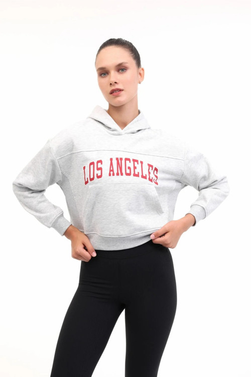 5W WL 17JAAM BTS802 5PR Kadın Gri Sweatshirt - 102021468