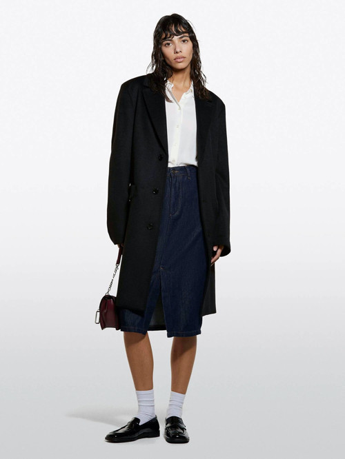 %100 Viskoz Asimetrik Oversize Gömlek Kadın Krem Gömlek - 325A5IDTLQ09G
