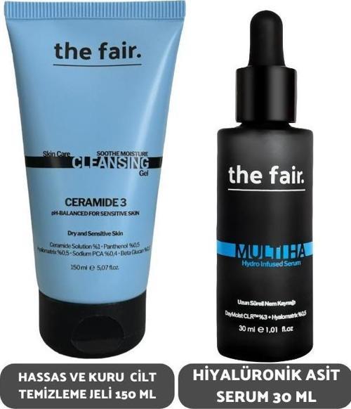 Hassas ve Kuru Cilt Temizleme Jeli ve Hiyalüronik Serum 30 ml