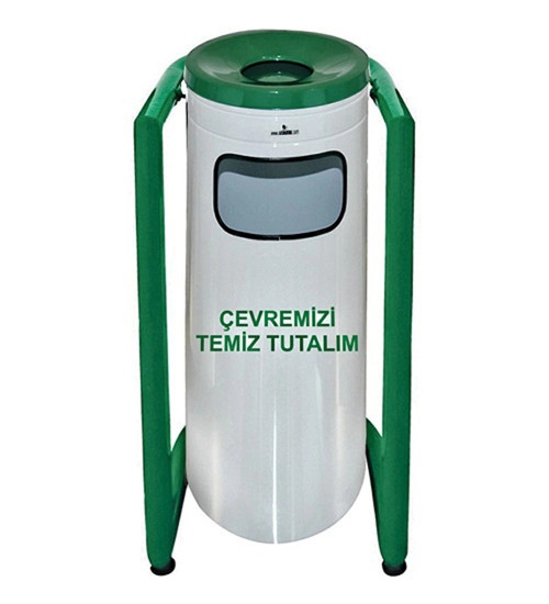 -Fatih Plastik A1714 U Tipi Boyalı Bahçe Çöp Kovası