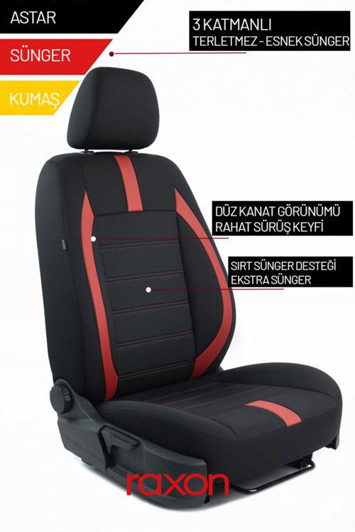 Ford Taunus Neptune Series 2+1 Uyumlu Tay Tüyü Oto Koltuk Kılıfı - Premium Şık ve Konforlu Tasarım