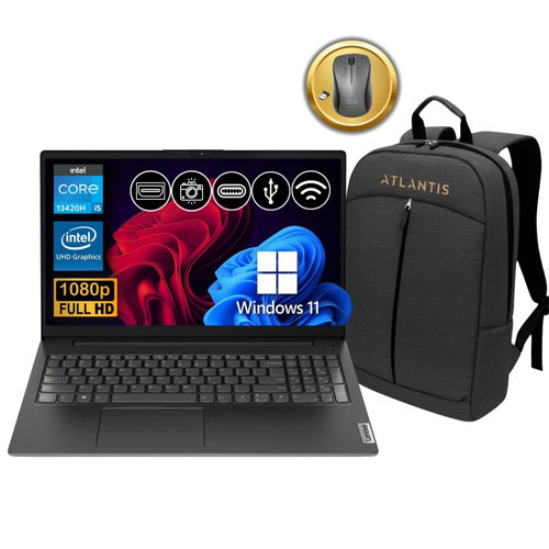 V15 G4 IRU i5-13420H 40GB 1TB SSD W11Pro 15.6" Notebook 83A100NSTX ATL94 + Çanta & Mouse