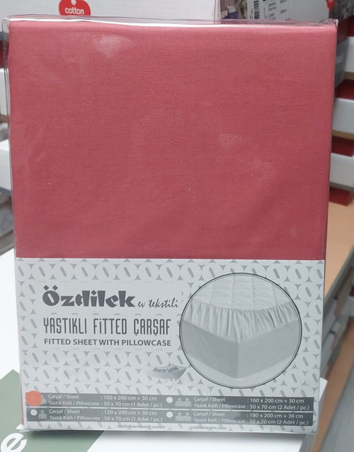 Colourist Fitted Lastikli Tek Kişilik Çarşaf Seti (100x200)-K.Mercan