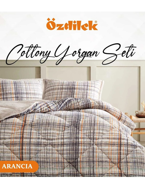 Cottony Yorgan Seti Tek Kişilik (160x240)-Arancia