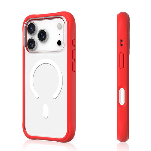 İphone 17 Pro Uyumlu Kılıf M-Safe Şarj Özellikli Airbagli Dynamic 2 Serisi Kapak Kırmızı