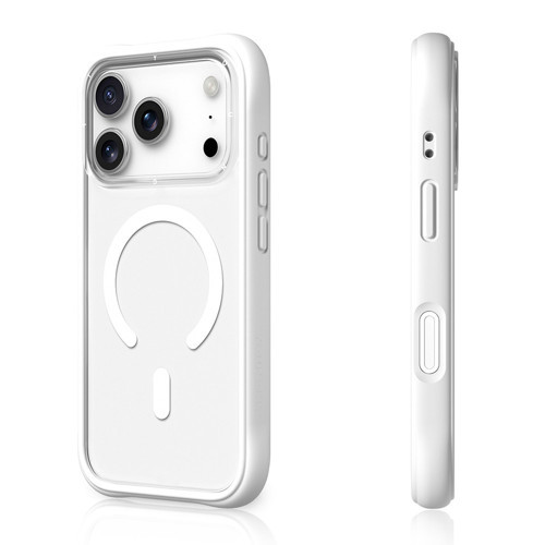 İphone 17 Pro Uyumlu Kılıf M-Safe Şarj Özellikli Airbagli Dynamic 2 Serisi Kapak Beyaz