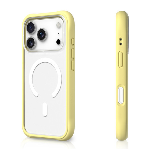 İphone 17 Pro Uyumlu Kılıf M-Safe Şarj Özellikli Airbagli Dynamic 2 Serisi Kapak Sarı