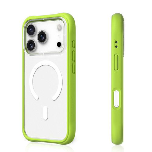 İphone 17 Pro Uyumlu Kılıf M-Safe Şarj Özellikli Airbagli Dynamic 2 Serisi Kapak Yeşil
