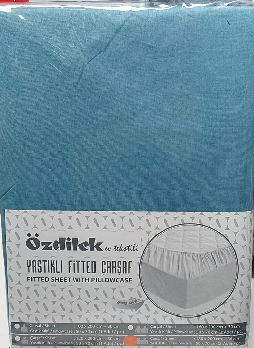 Colourist Fitted Lastikli Tek Kişilik Çarşaf Seti (100x200)-Maldiv