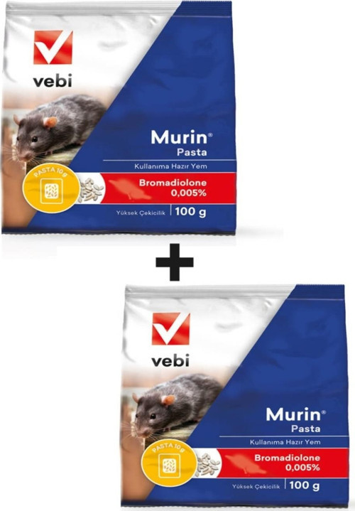 2 Adet Murin Pasta Yüksek Çekici Fare Yemi 100g