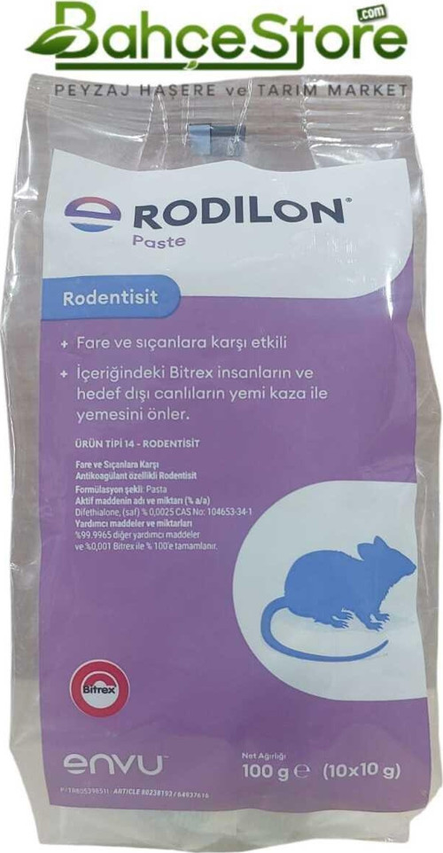 Rodilon Pasta Fare Zehiri 100gr 5 Adet Envu