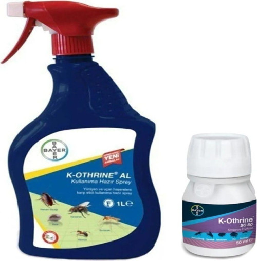 K-othrine Sprey 1lt. K-othrine Sc 50ml Genel Haşere En Etkili Ikili Set Karınca Hamam Böceği Sinek