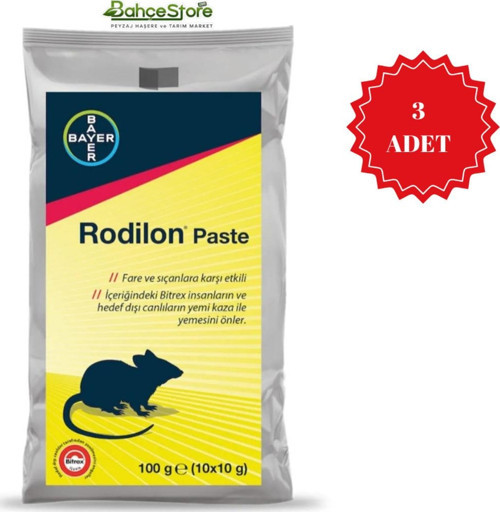 Rodilon Pasta Fare Zehiri 100gr 3 Adet