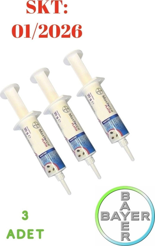 Maxforce Platin Hamam Böceği Ilacı Jel 20 gr 3'lü Paket Skt 2027