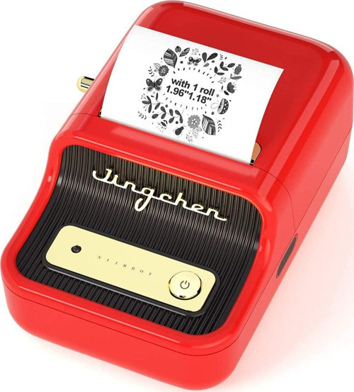 B21S Thermal Label Printer (Red)